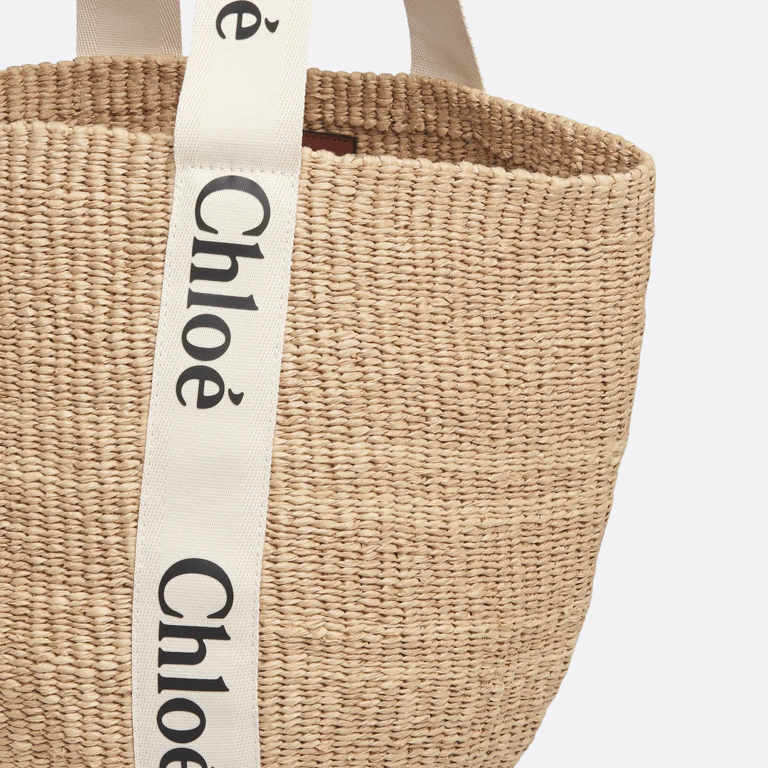 CHLOÉ WOODY GROẞE KORBTASCHE