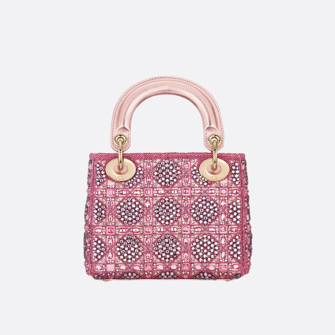 LADY DIOR MINI MIT PERLEN