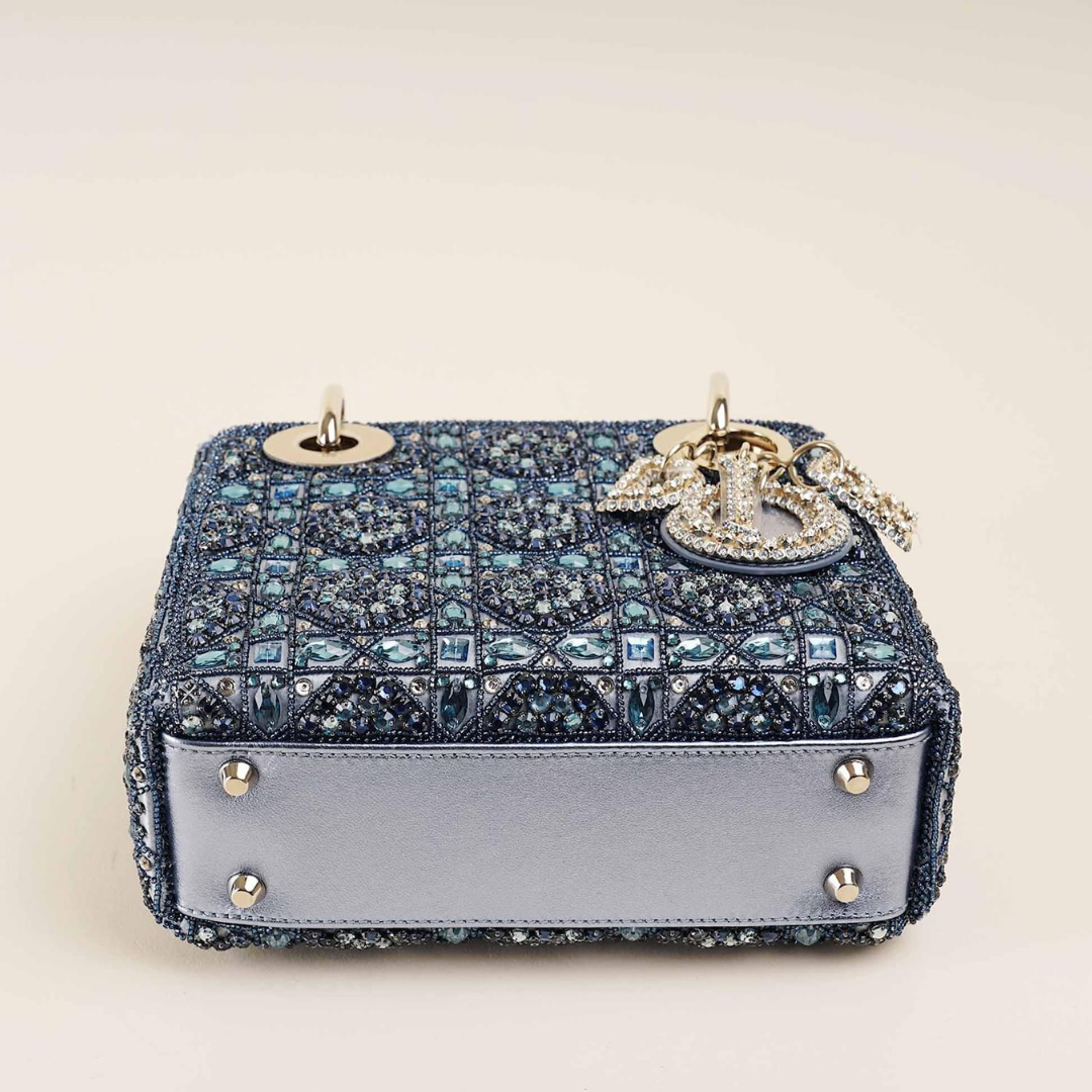 LADY DIOR MINI MIT PERLEN