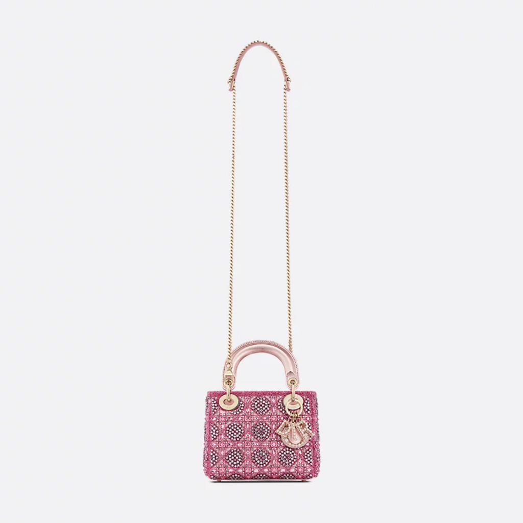 LADY DIOR MINI MIT PERLEN