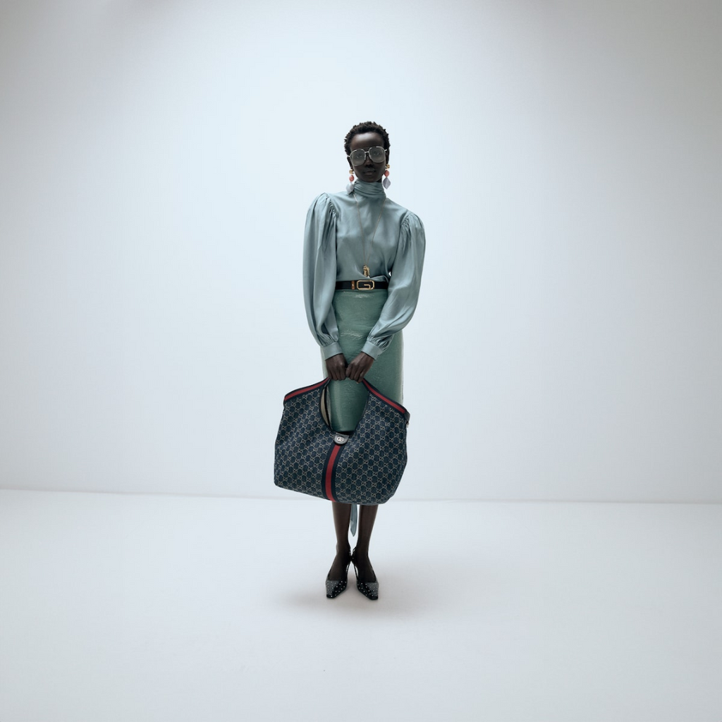 GROSSE GUCCI GIGLIO SHOPPER-TASCHE