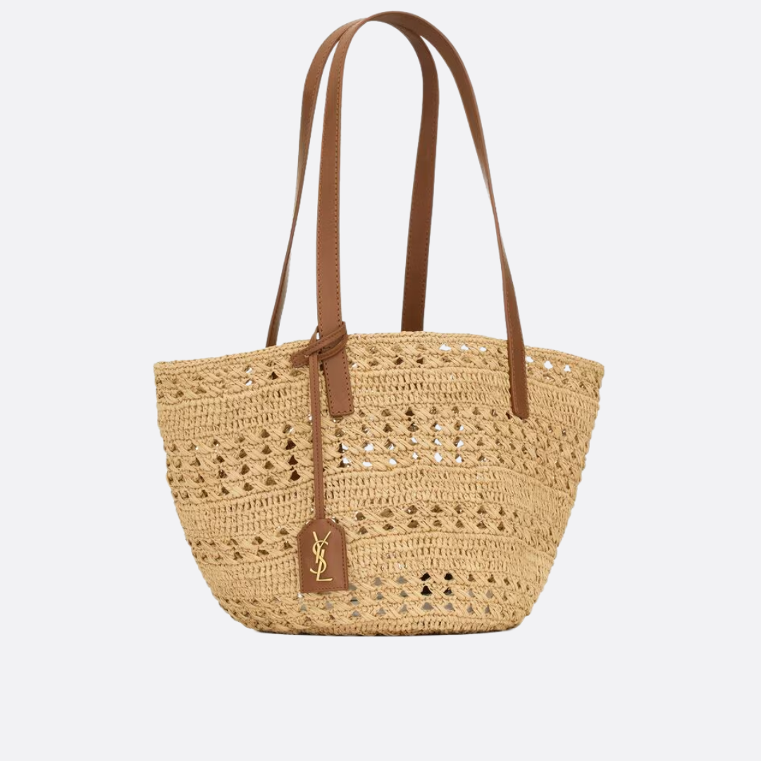 YVES SAINT LAURENT HANDTASCHE AUS RAFFIA