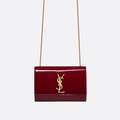 SAINT LAURENT KATE KLEINE SCHULTERTASCHE AUS LACKLEDER