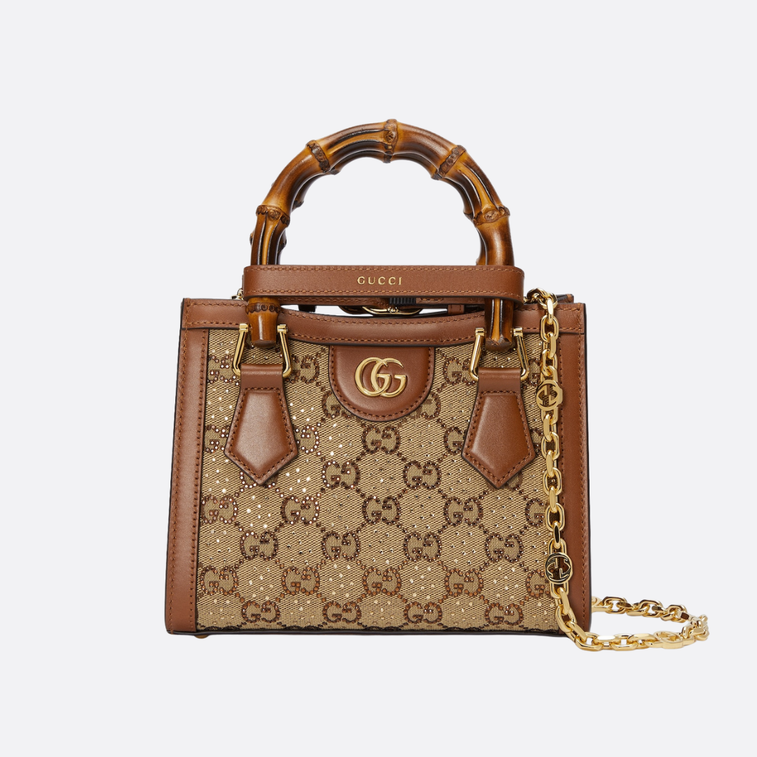 GUCCI DIANA SMALL TASCHE MIT KRISTALLEN