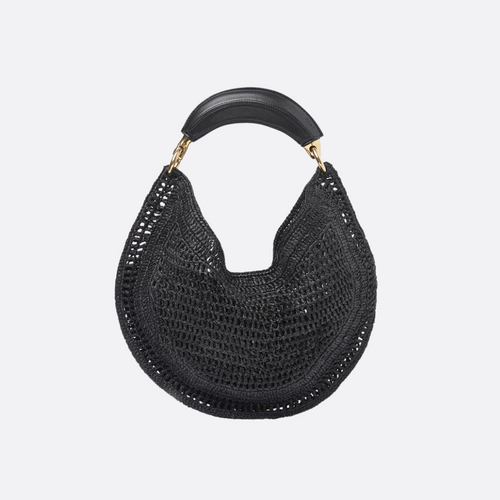 CHLOÉ SUMMER BANANA BAG IN RAFFIA