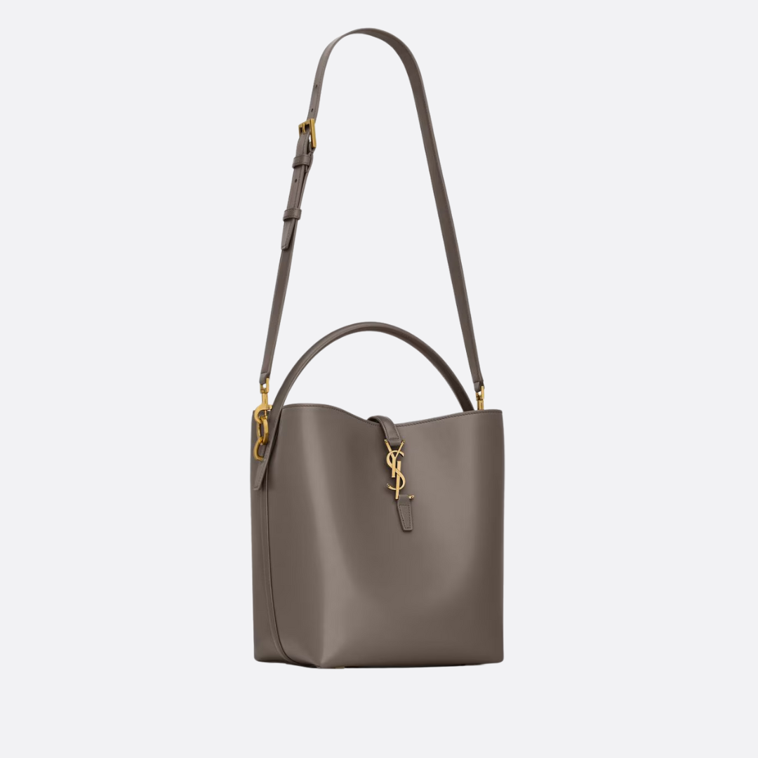 SAINT LAURENT LE 37 BEUTELTASCHE AUS GLÄNZENDEM LEDER