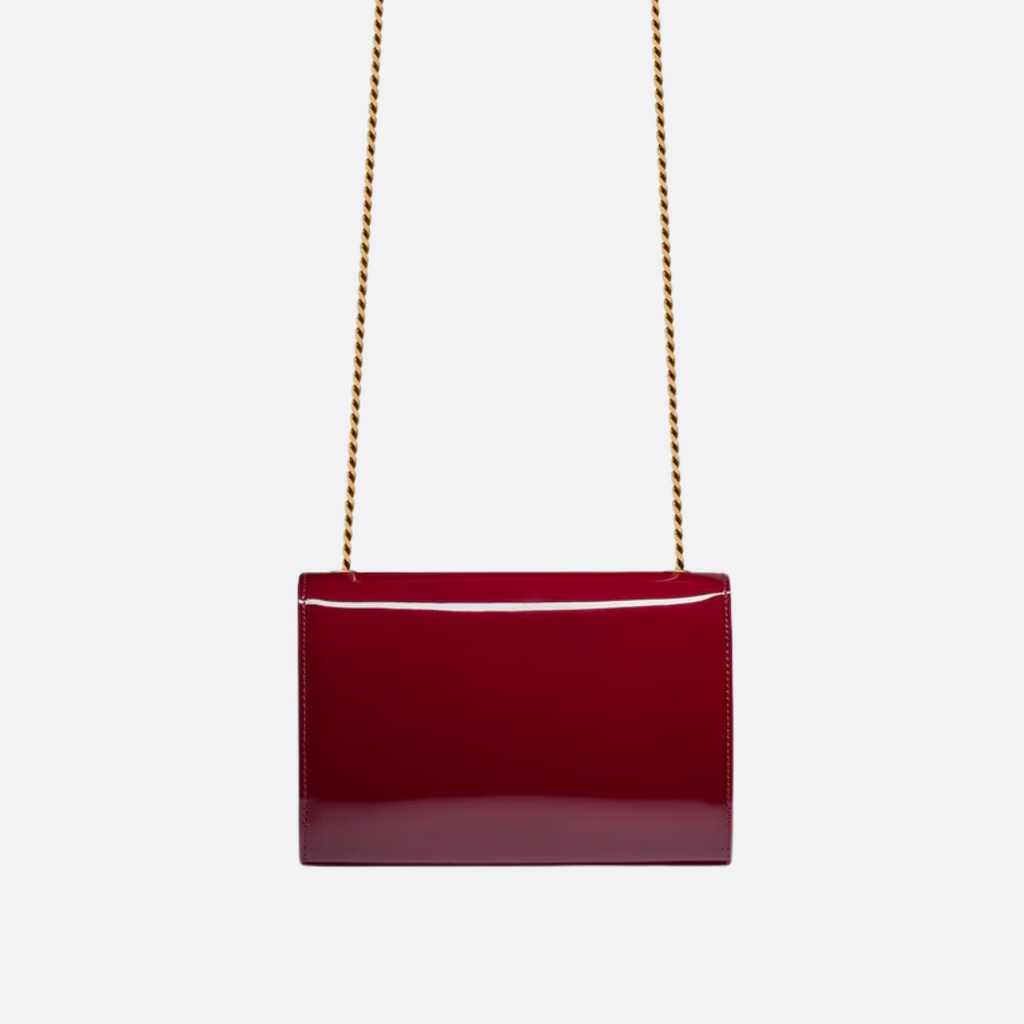 SAINT LAURENT KATE KLEINE SCHULTERTASCHE AUS LACKLEDER