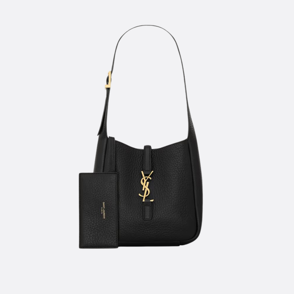 YVES SAINT LAURENT KLEINE HANDTASCHE AUS GENARBTEM LEDER