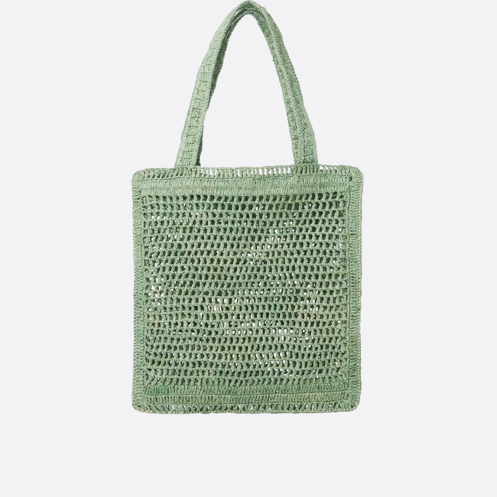 CHLOÉ SOMMER-BANANENTASCHE AUS RAFFIA