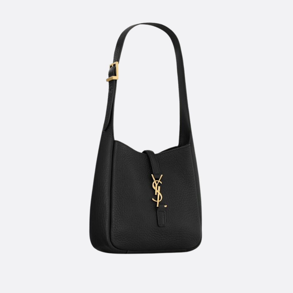 YVES SAINT LAURENT KLEINE HANDTASCHE AUS GENARBTEM LEDER