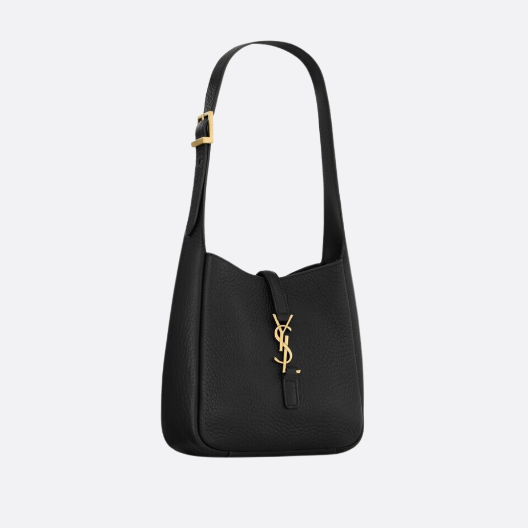YVES SAINT LAURENT KLEINE HANDTASCHE AUS GENARBTEM LEDER