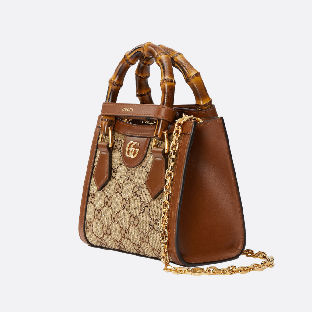 GUCCI DIANA SMALL TASCHE MIT KRISTALLEN