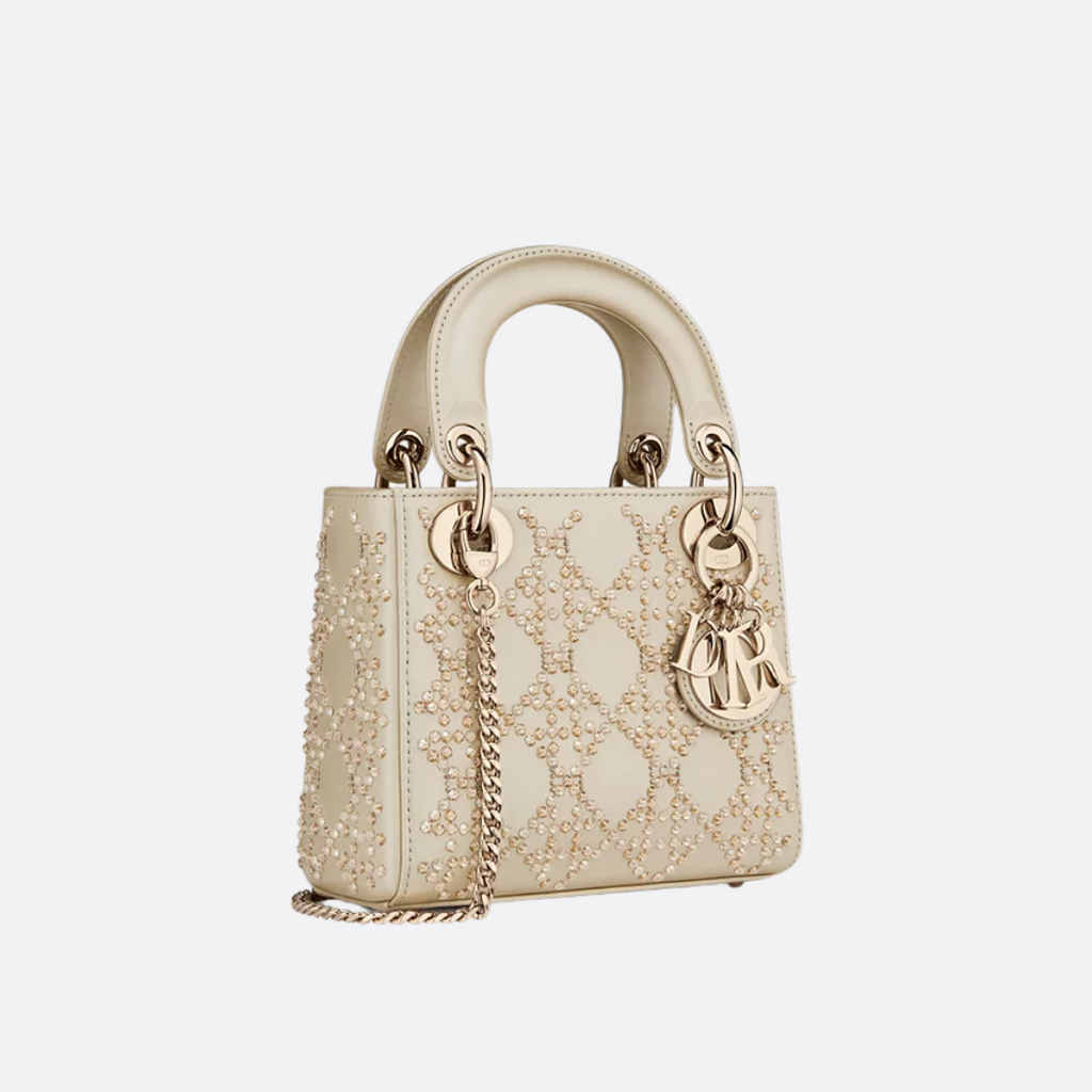 MINI LADY DIOR MIT PERLENBESTICKUNG