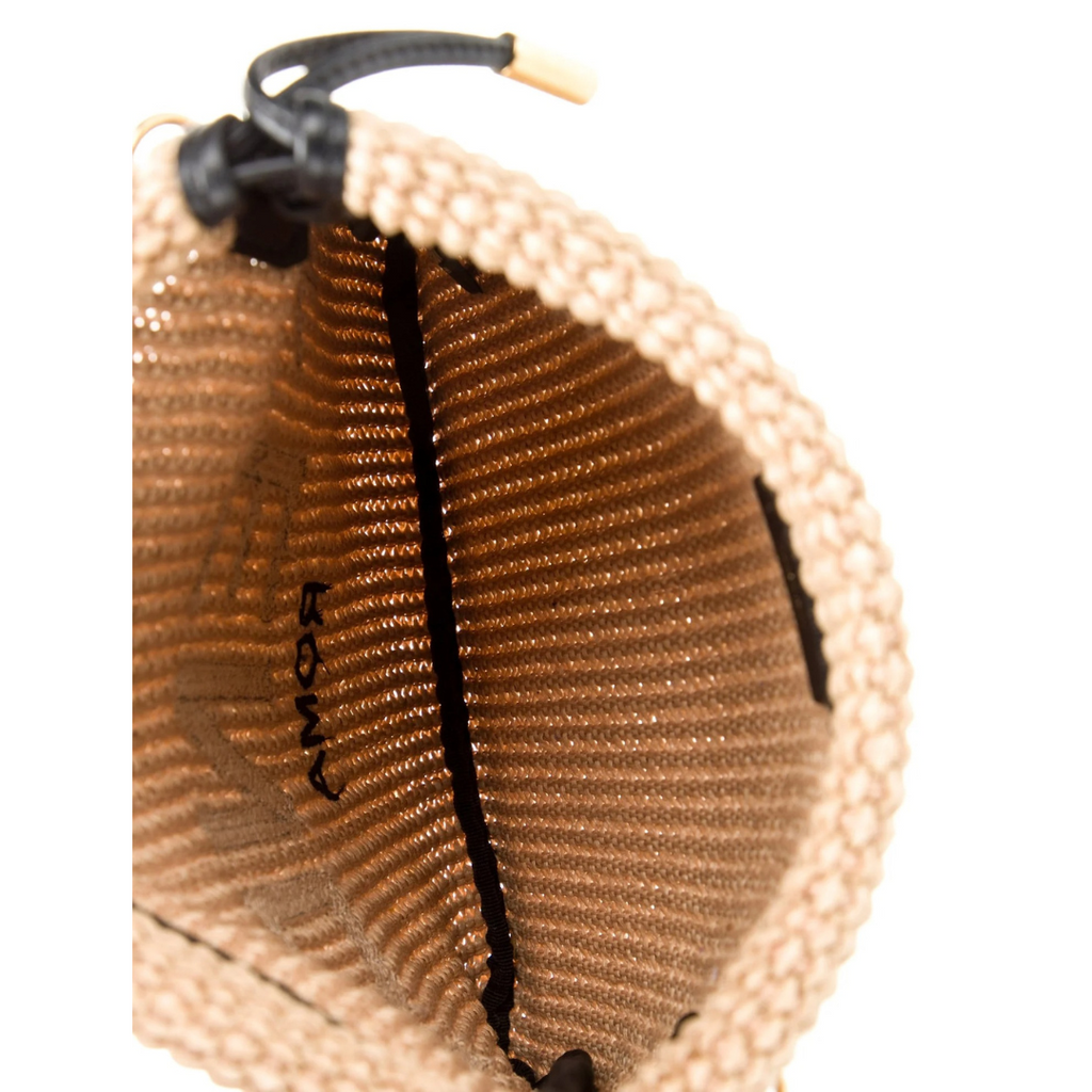 FENDI KLEINE HANDTASCHE AUS RAFFIA