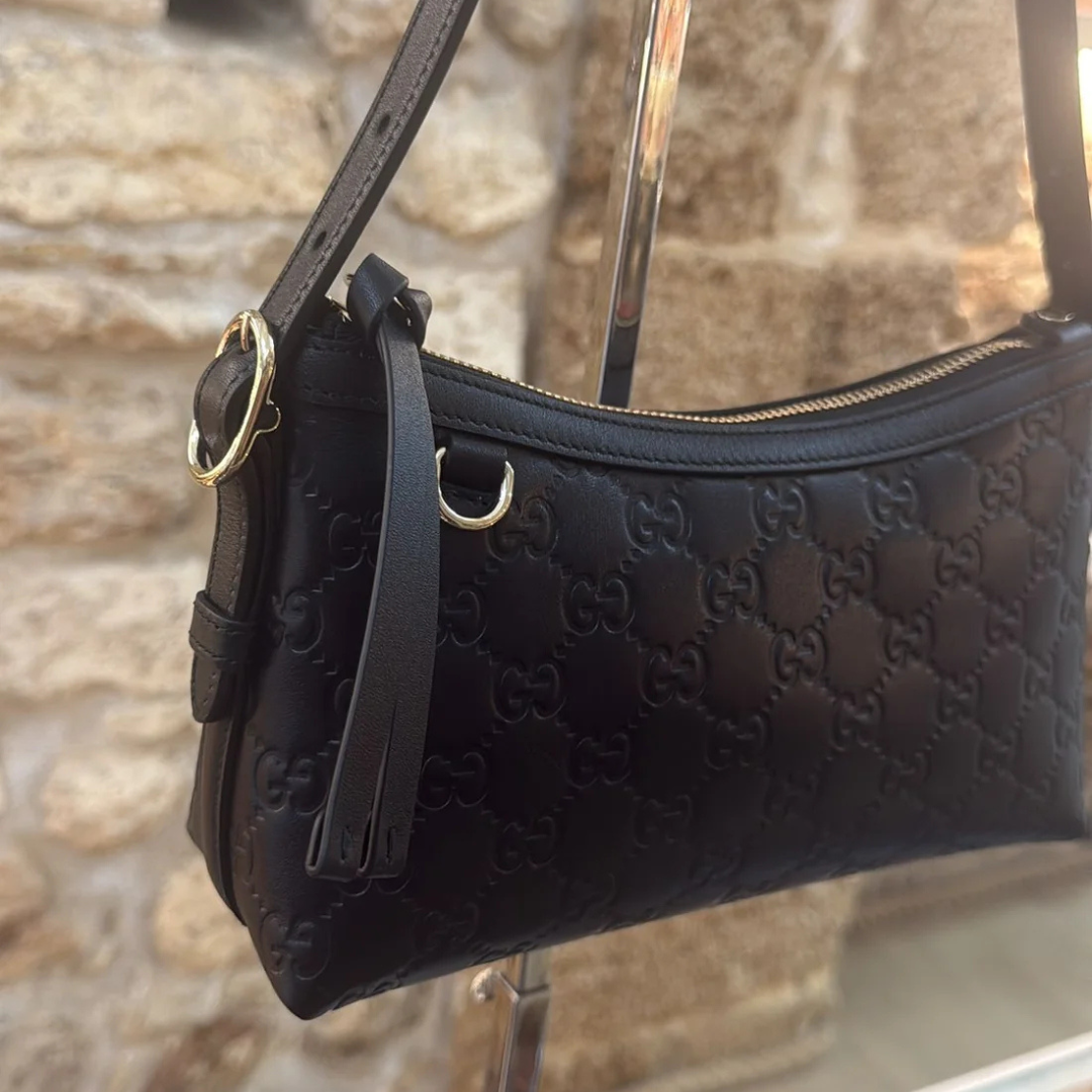 GUCCI – MITTLERE SCHULTERTASCHE MIT GG-EMBLEM