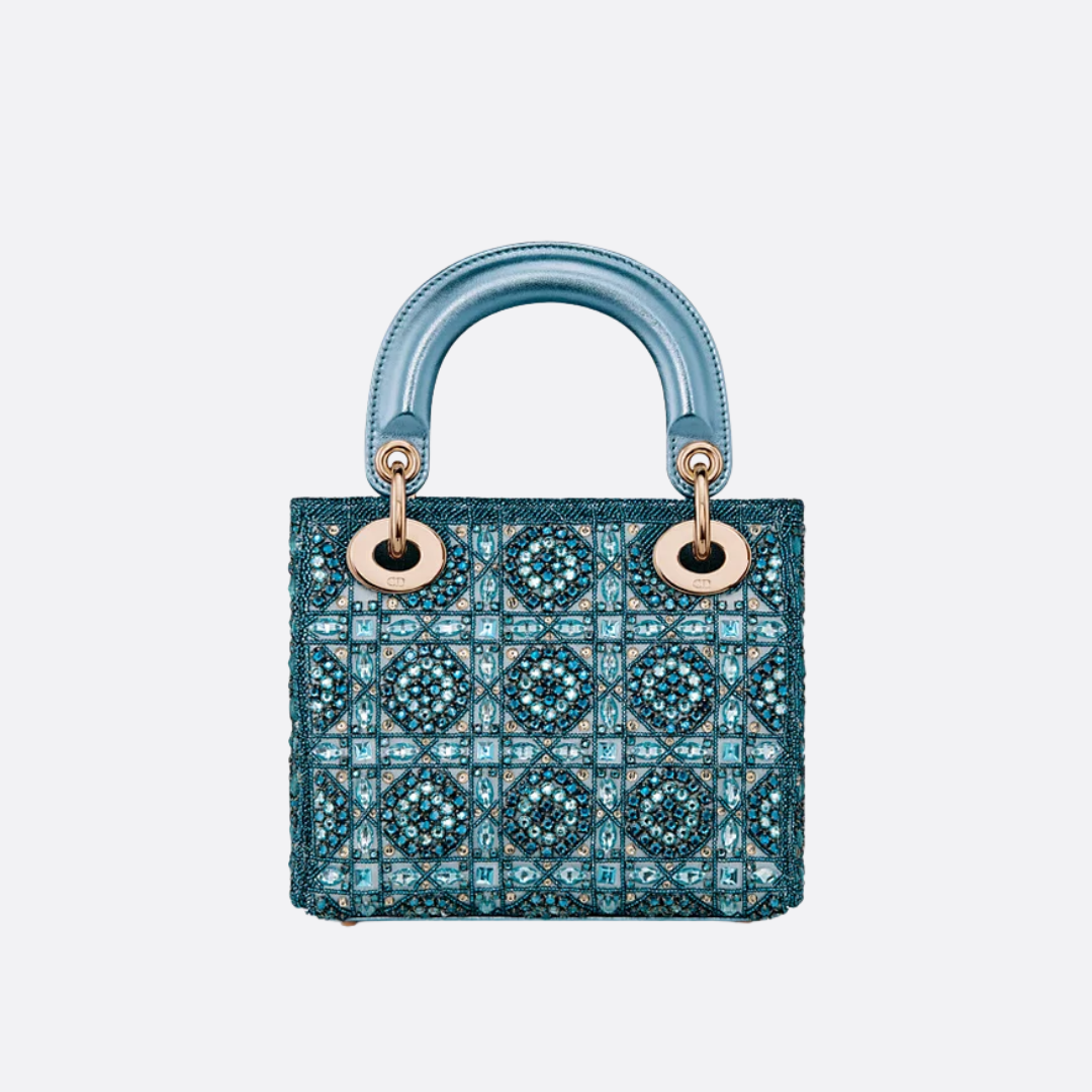 LADY DIOR MINI MIT PERLEN