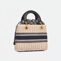 DIOR LADY DIOR HANDBAG IN RATTAN