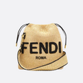 FENDI KLEINE HANDTASCHE AUS RAFFIA