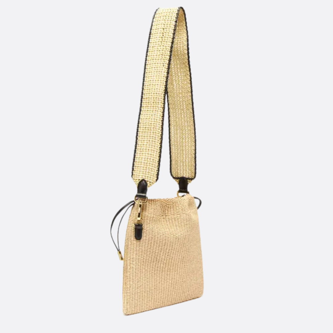 FENDI KLEINE HANDTASCHE AUS RAFFIA