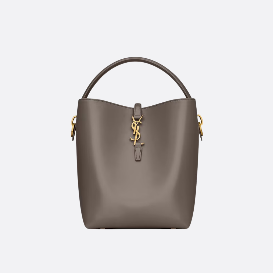 SAINT LAURENT LE 37 BEUTELTASCHE AUS GLÄNZENDEM LEDER