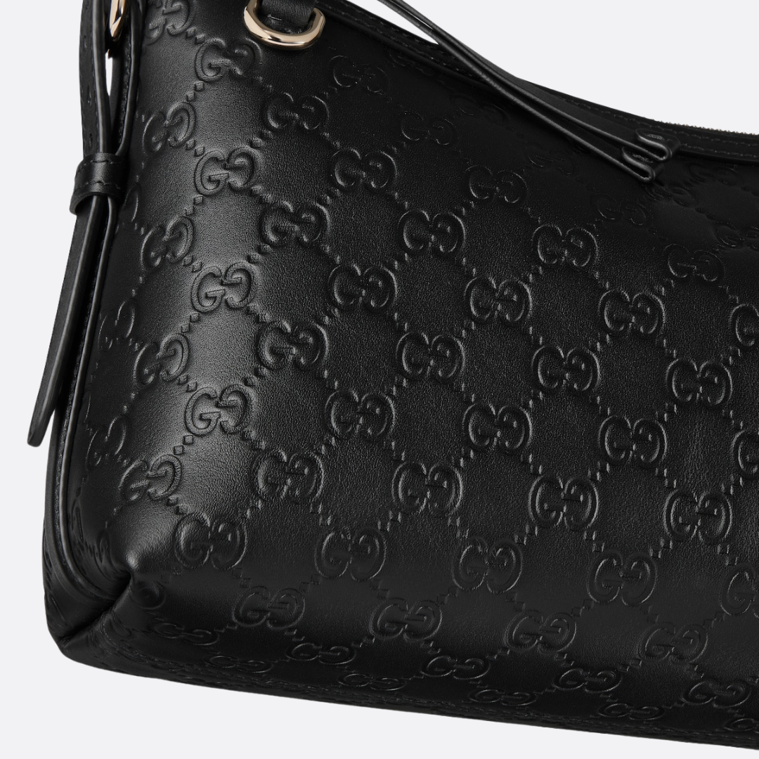 GUCCI – MITTLERE SCHULTERTASCHE MIT GG-EMBLEM