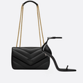 YVES SAINT LAURENT HANDBAG AND SANDALS SET