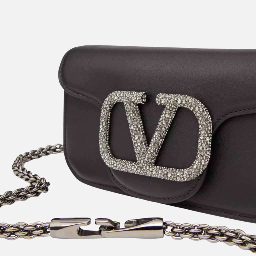 VALENTINO GARAVANI LOCÒ SMALL SCHULTERTASCHE MIT JEWEL LOGO