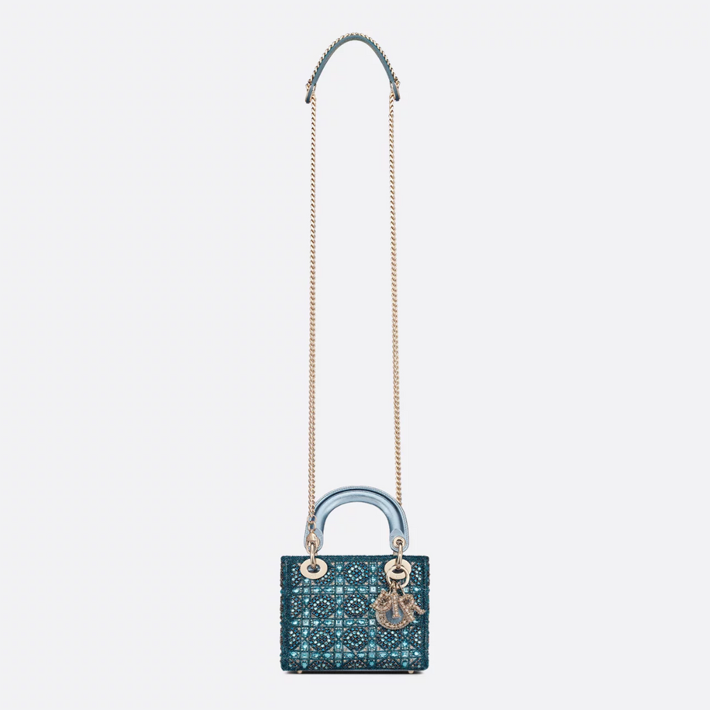 LADY DIOR MINI MIT PERLEN