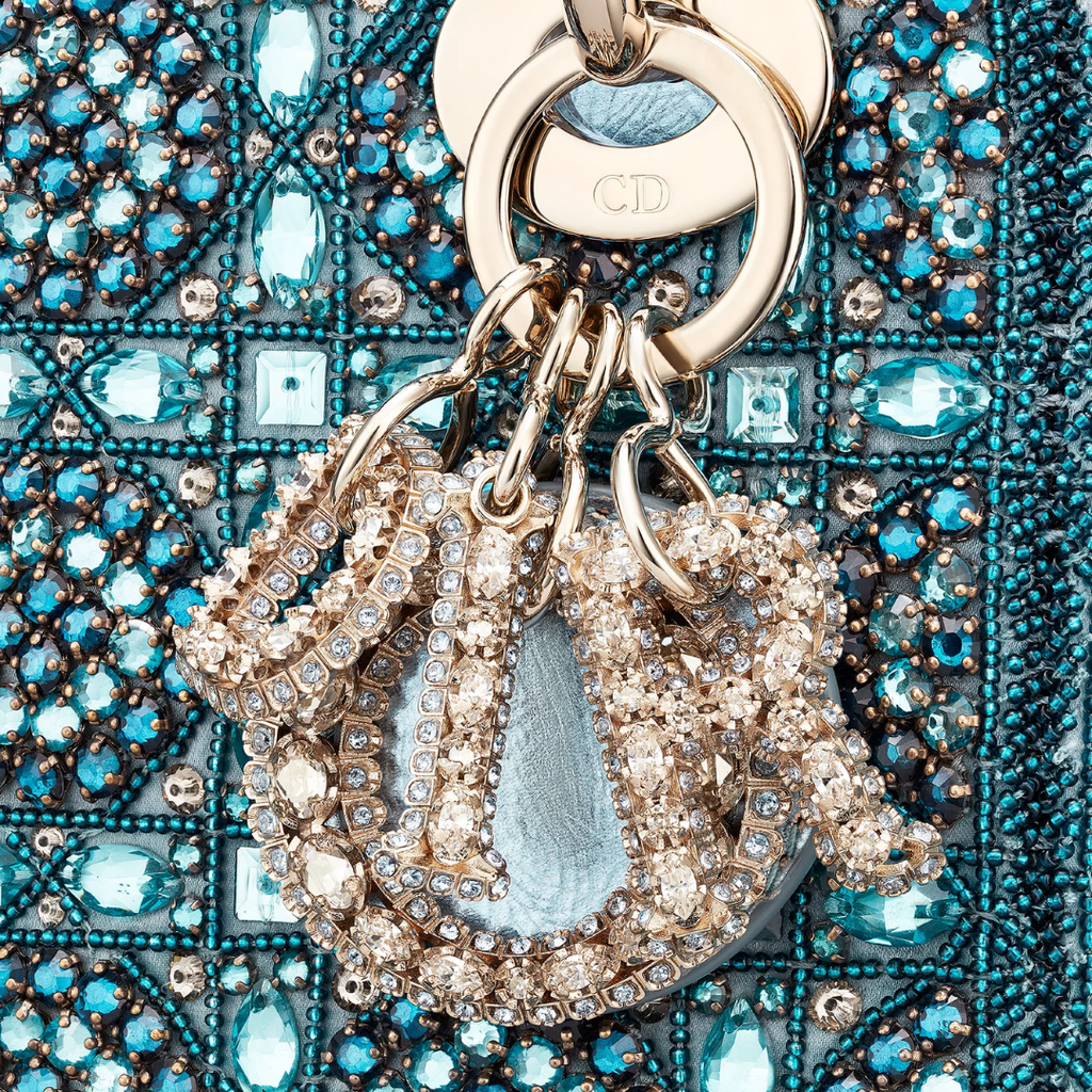 LADY DIOR MINI MIT PERLEN