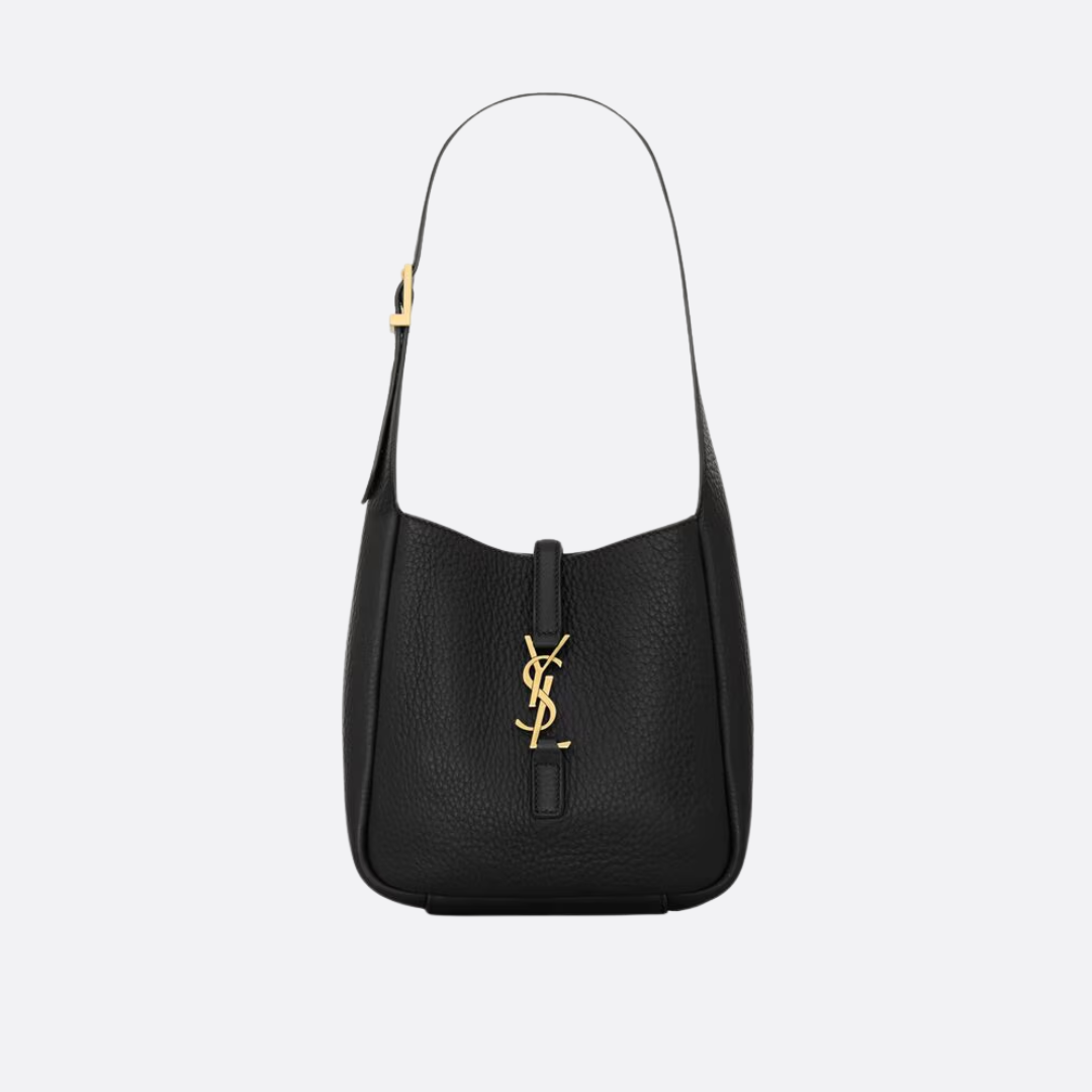 YVES SAINT LAURENT KLEINE HANDTASCHE AUS GENARBTEM LEDER