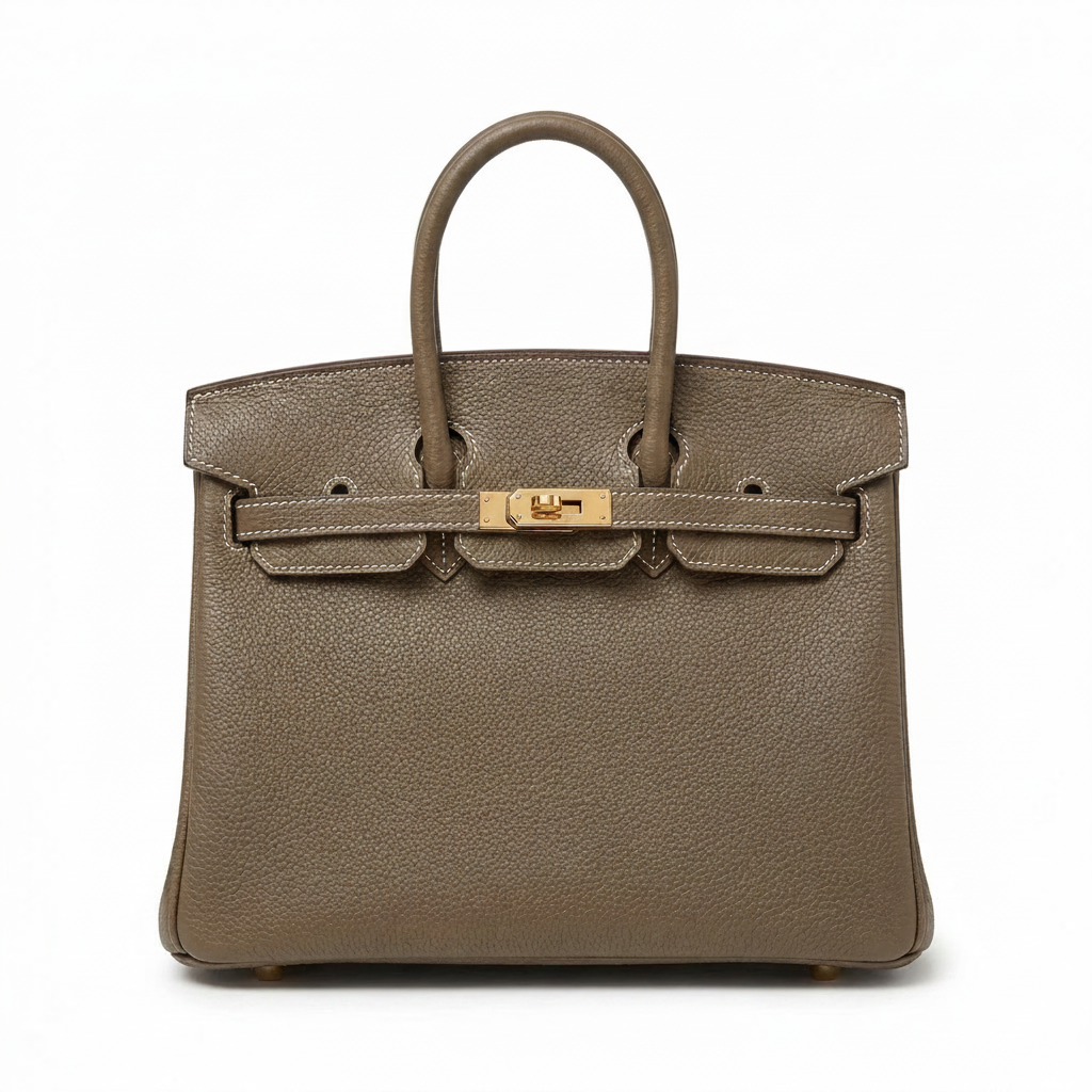 HERMÈS BIRKIN 25 HSS BAG IN CRAIE / GRIS TOURTERELLE TOGO LEATHER