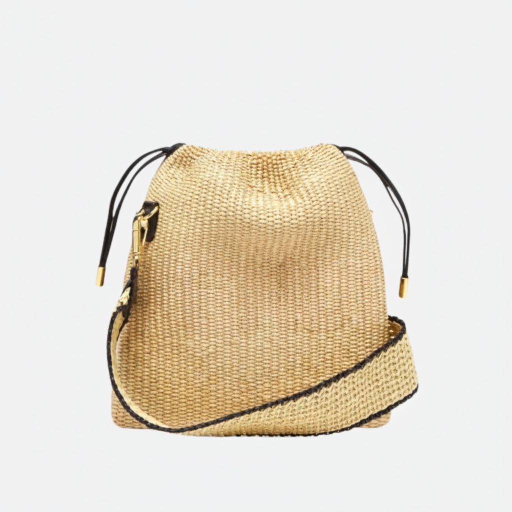 FENDI SMALL HANDBAG IN RAFFIA