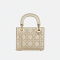 MINI LADY DIOR WITH PEARL EMBROIDERY