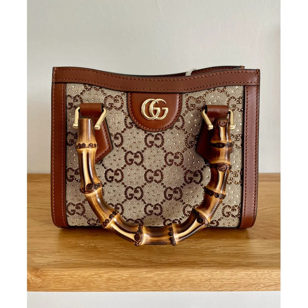 GUCCI DIANA SMALL TASCHE MIT KRISTALLEN