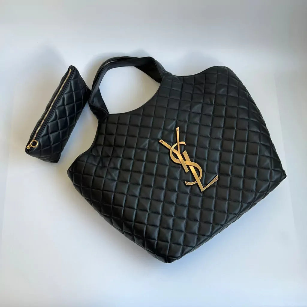 SAINT LAURENT ICARE HANDTASCHE AUS GESTEPPTEM LAMMLEDER